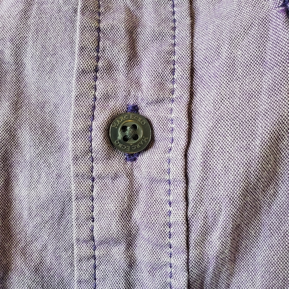 Marc Ecko Lavender Button Down Shirt - image 6